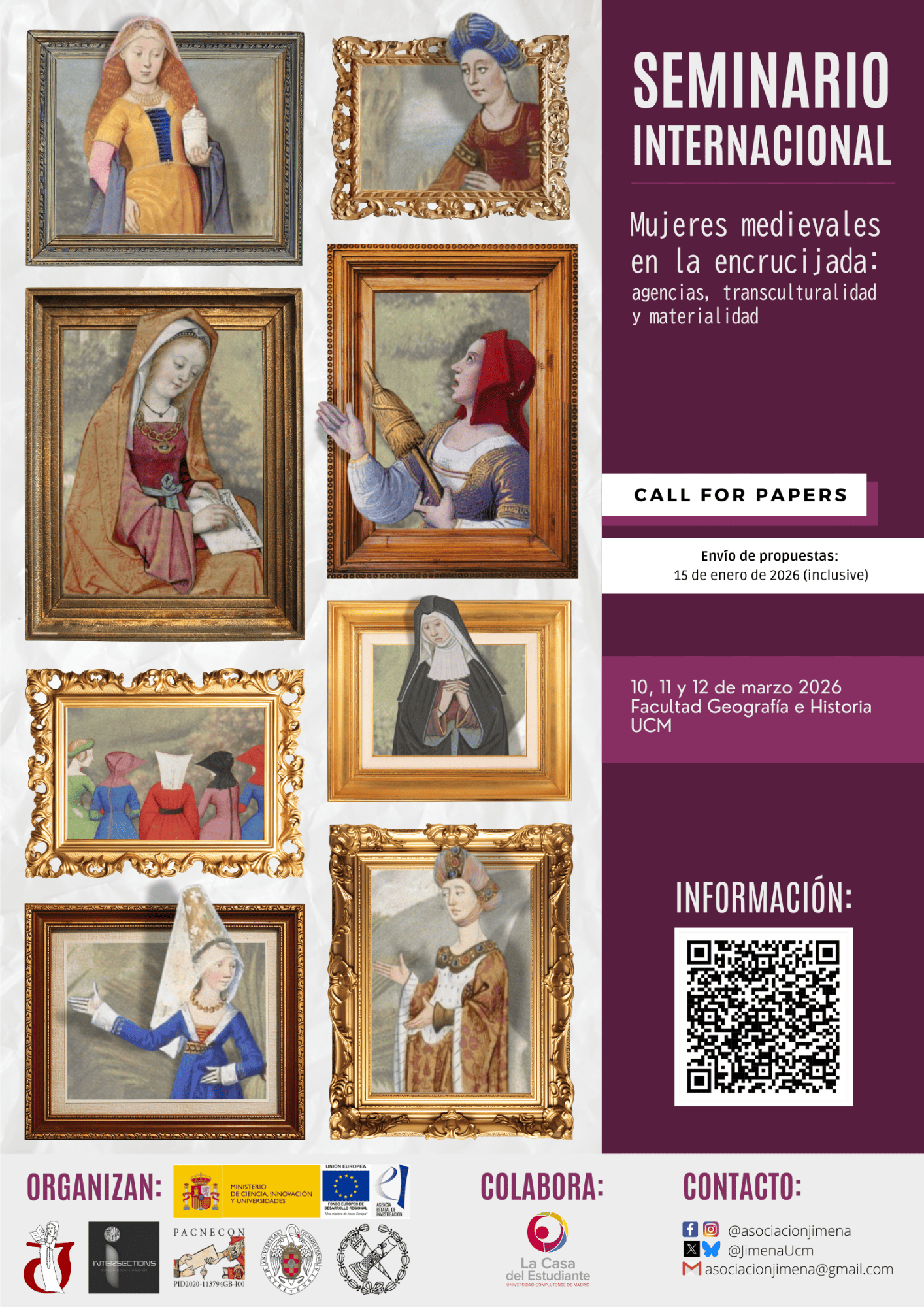 Seminario Internacional "Mujeres medievales en la encrucijada"